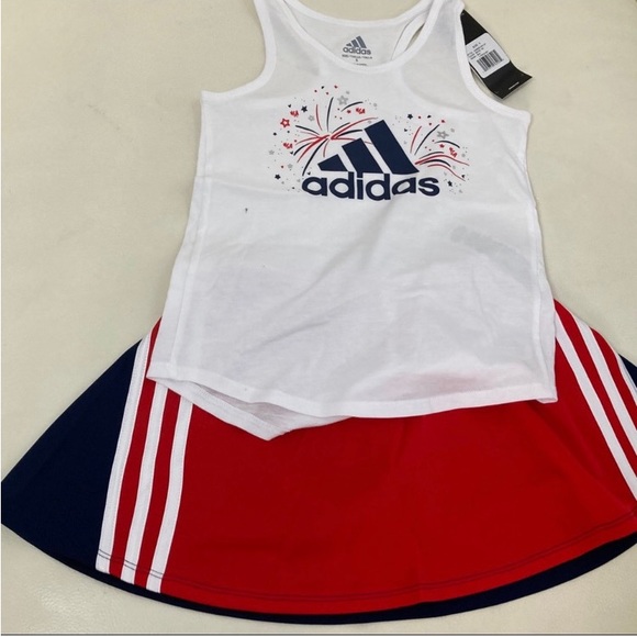 adidas Other - Adidas Skort / shorts top set America 4th of July 5024